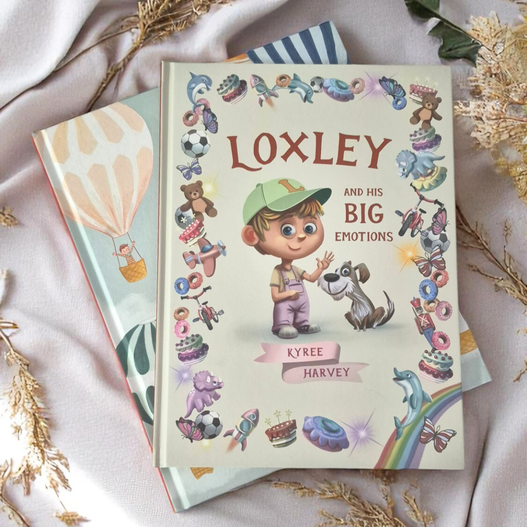 Hardcover book by Kyree Harvey, Loxley and his big emotions