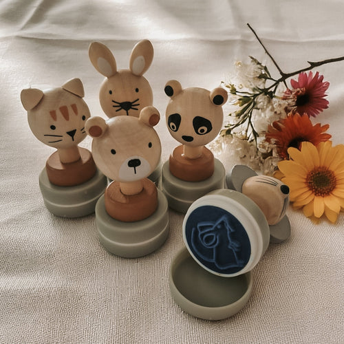 Wooden Animal Stamps