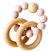 Beechwood Teether Rings Set - Petal