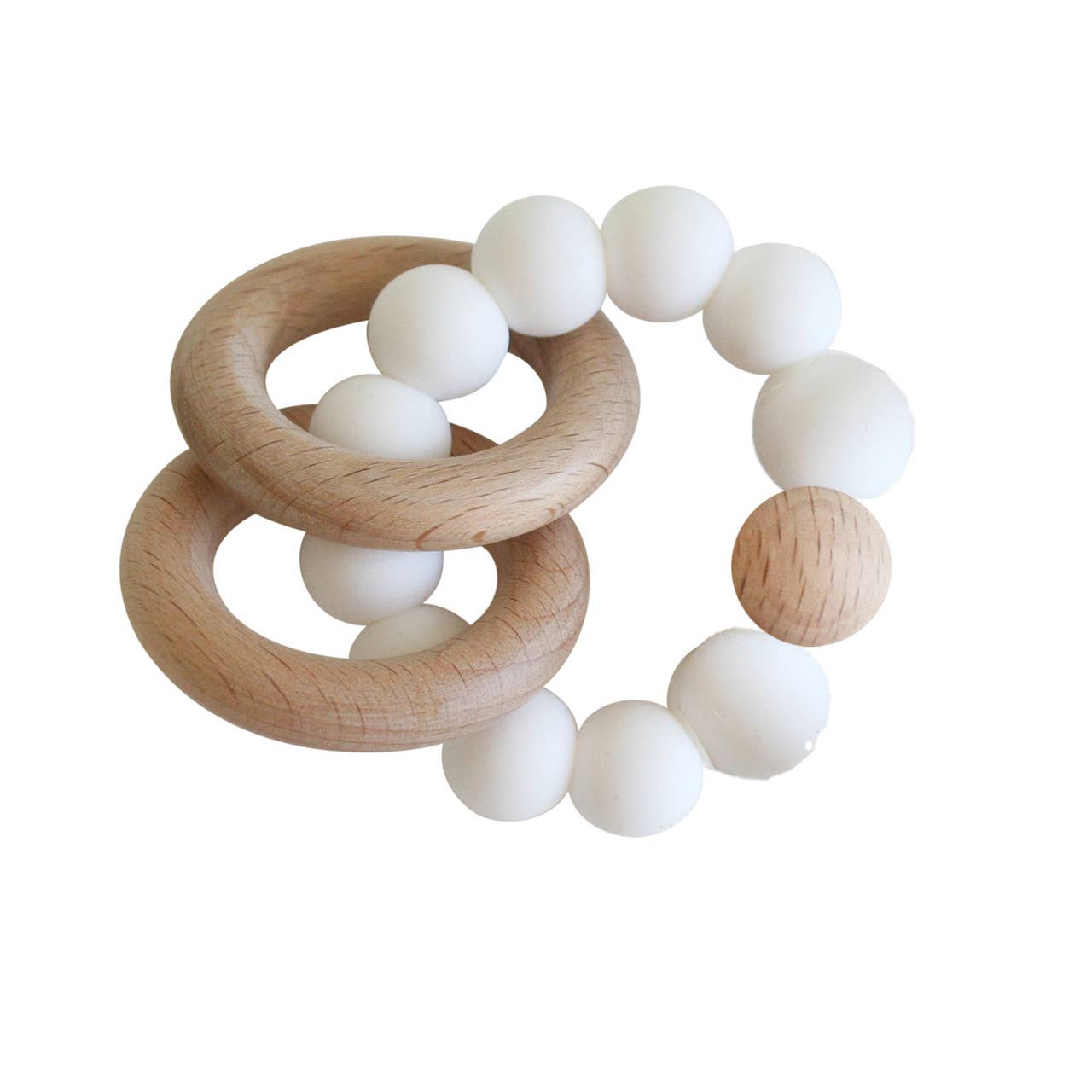 Beechwood Teether Rings // Milk