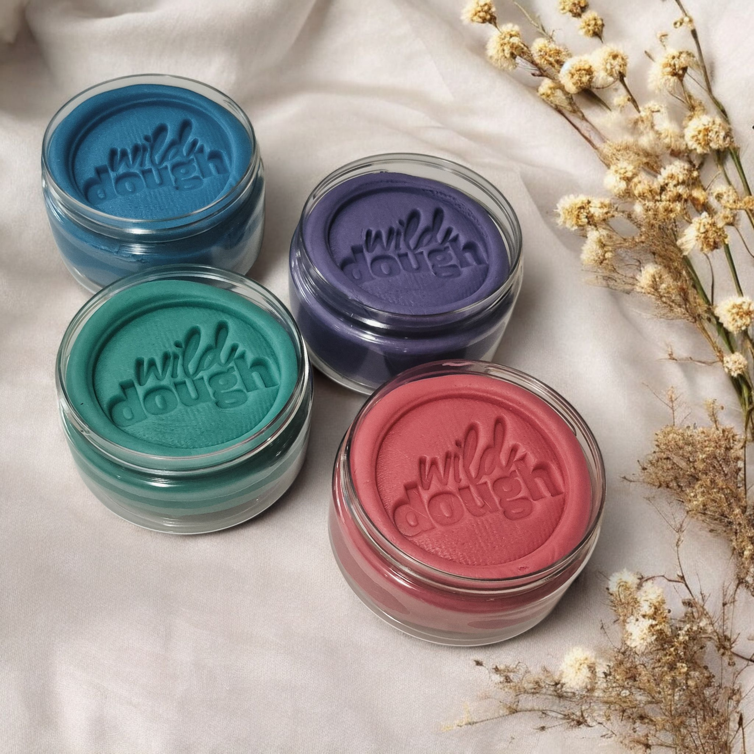 Scented Playdough | Pink | Orange | Yellow | Green | Blue | Purple